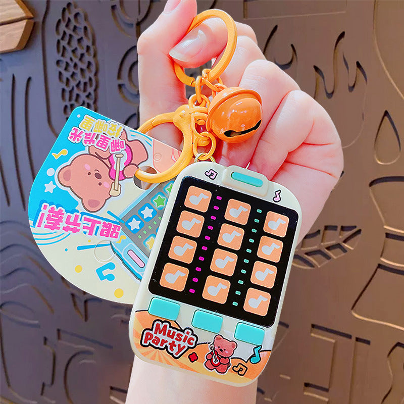 Wholesale Creative cartoon animal dancing rhythm machine keychain